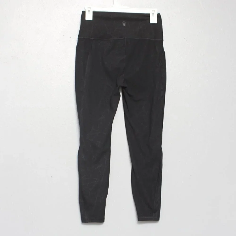 Spyder black wide waistband pocket leggings